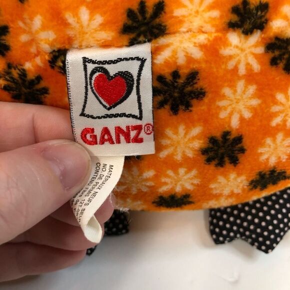 ganz bellapops bat plush stuffed animal hw10667 halloween black orange vampire - Picture 6 of 11